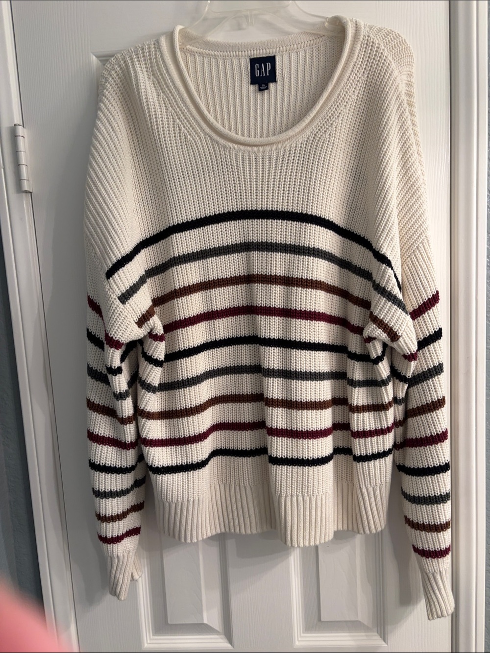 GAP 100% Cotton Crewneck Striped Sweater